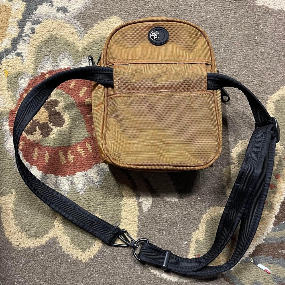 Pacsafe Metro Safe 200 Crossbody Bag Brown Canvas Travel Handbag Unisex